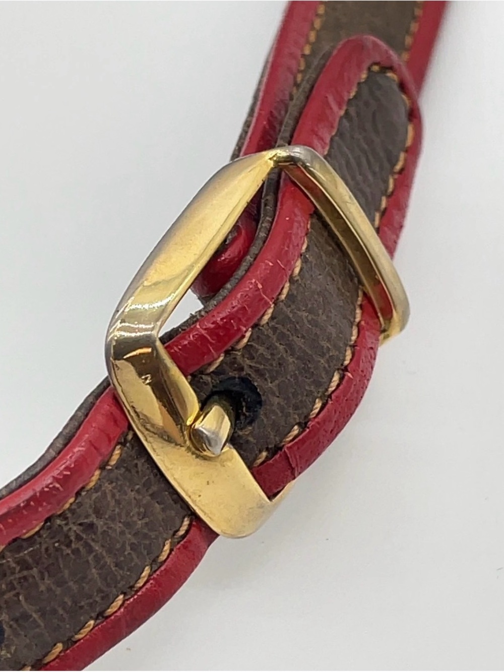 Gucci Monogram Crossbody Bag in Beige with Red Trim - Picture 17 of 17